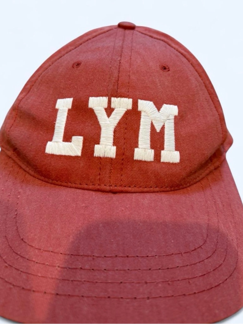 Love Your Melon LYM Embroidered Baseball Cap - red with White Logo
